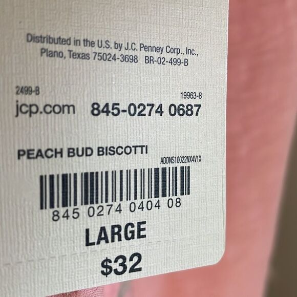 NWT bundle of 2 St. John’s Bay shirts with flair sleeves green and peach size L - Picture 11 of 12